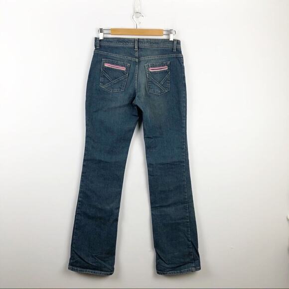 Marc Jacobs Boot Cut Pink Accent Pocket Jeans Sz 6 - Picture 10 of 16